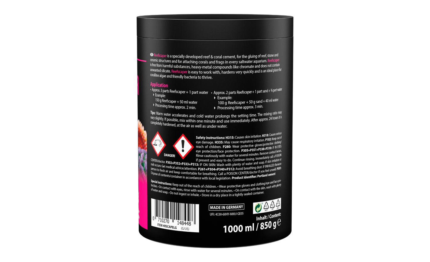 ARKA Reefscaper Riffkleber Korallenkleber 850 g