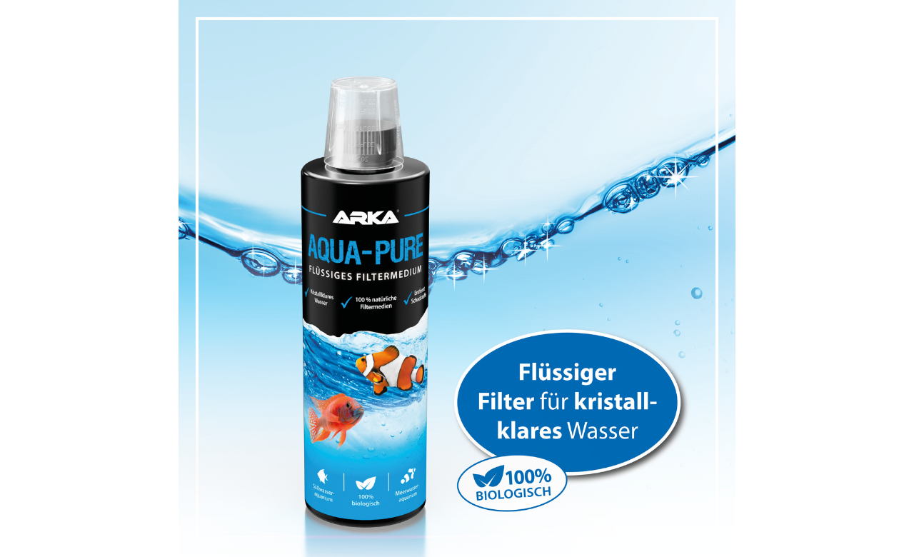 ARKA Aqua-Pure flüssiges Filtermedium mit Bakterien 473 ml