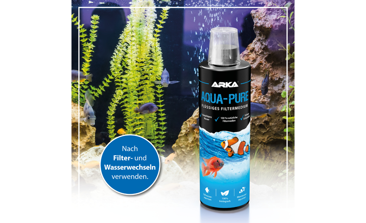 ARKA Aqua-Pure flüssiges Filtermedium mit Bakterien 118 ml