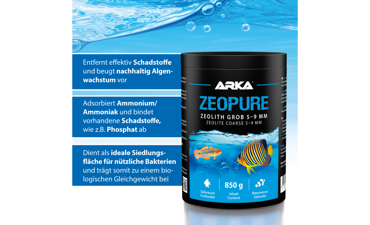 ARKA Zeopure Zeolith 5-9mm 425 g