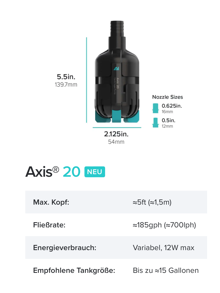 *NEU* AI Axis 90 Zentrifugalpumpe (3500 l/h)