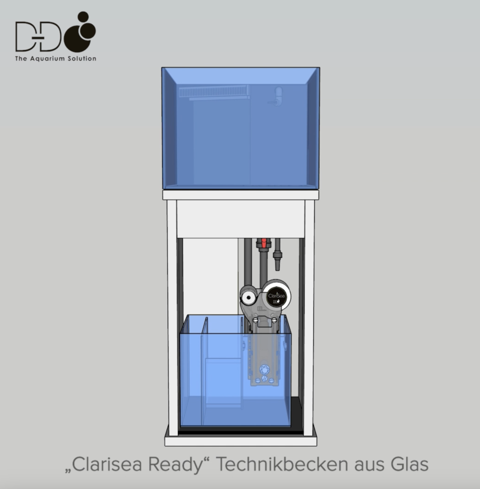 D-D Reef-Pro 600 White Gloss Aquariumsystem 60x60x46cm