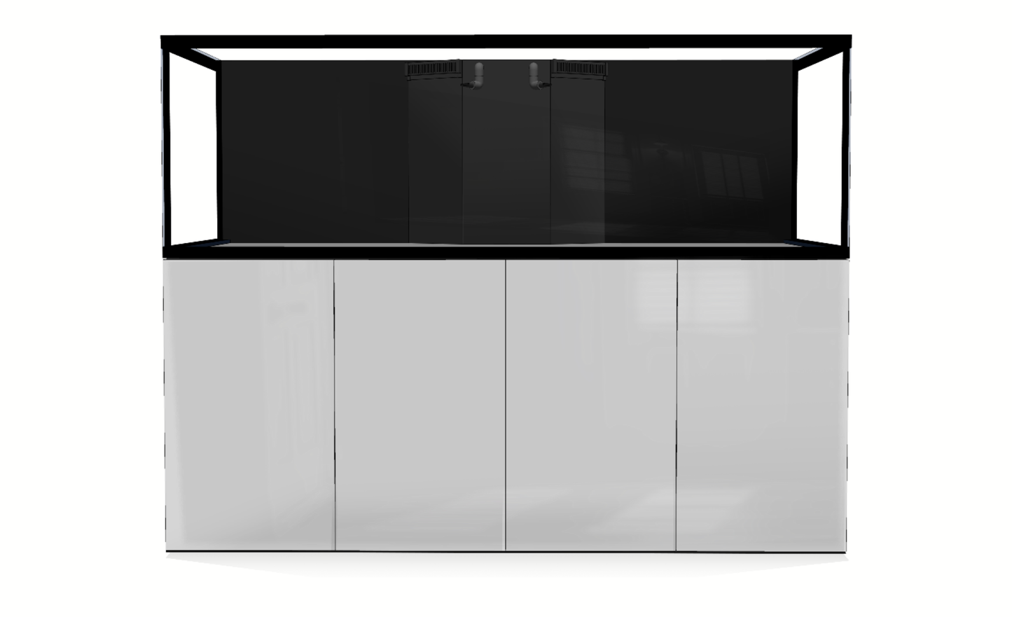*NEU* D-D AQUA-Pro Reef 2100 Metal Frame White Gloss Aquariumsystem 210x65x68cm