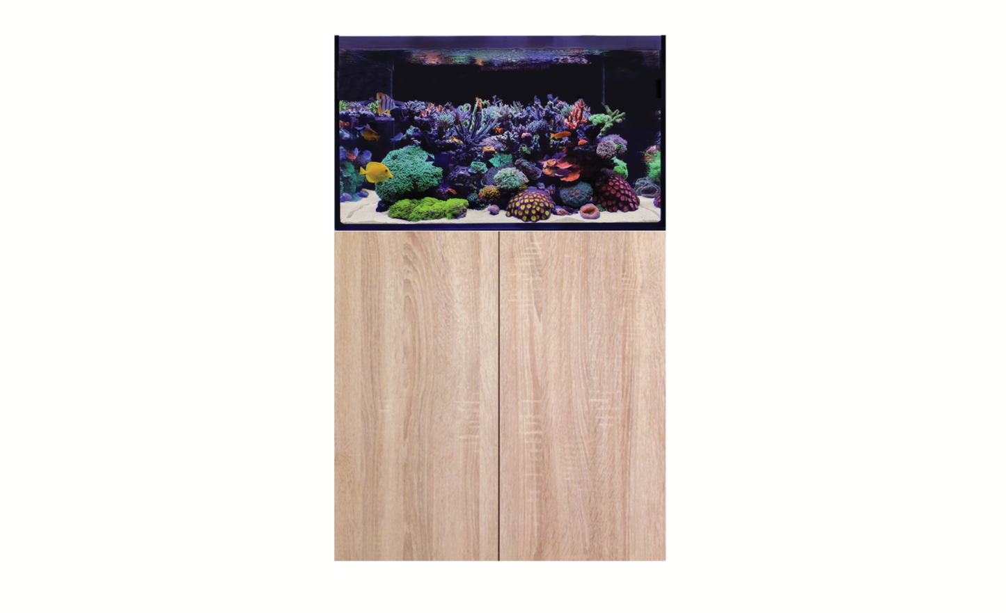 D-D AQUA-Pro Reef 900 Platinum Oak 90x50x56cm Aquariumsystem mit Holzschrank