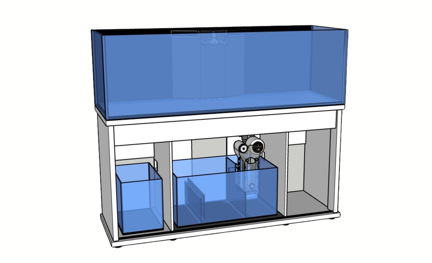 D-D Reef-Pro 1800 Anthracite Gloss Aquariumsystem 180x60x56cm