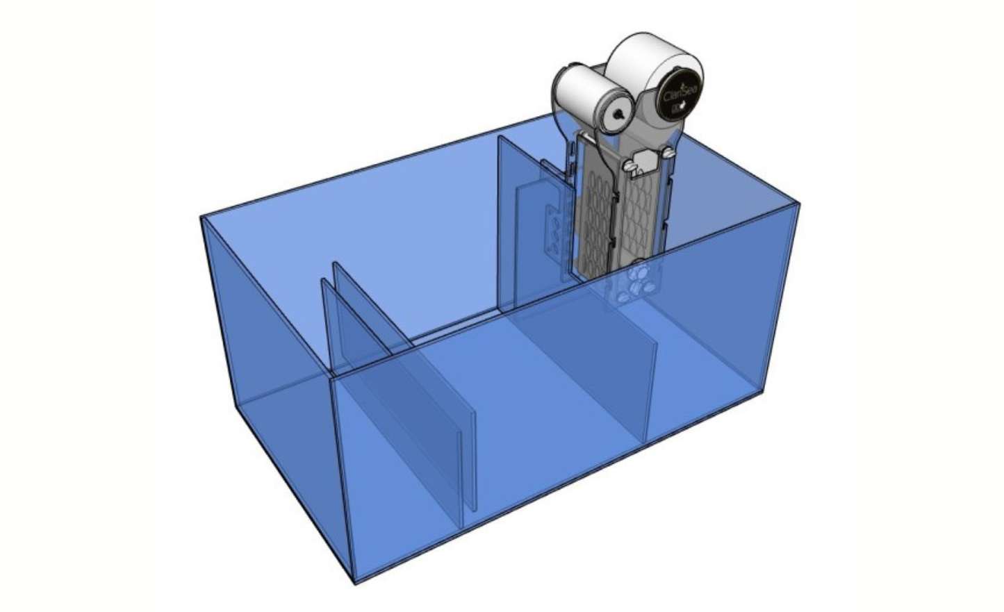 *NEU* D-D AQUA-Pro Reef 2100 Metal Frame White Gloss Aquariumsystem 210x65x68cm
