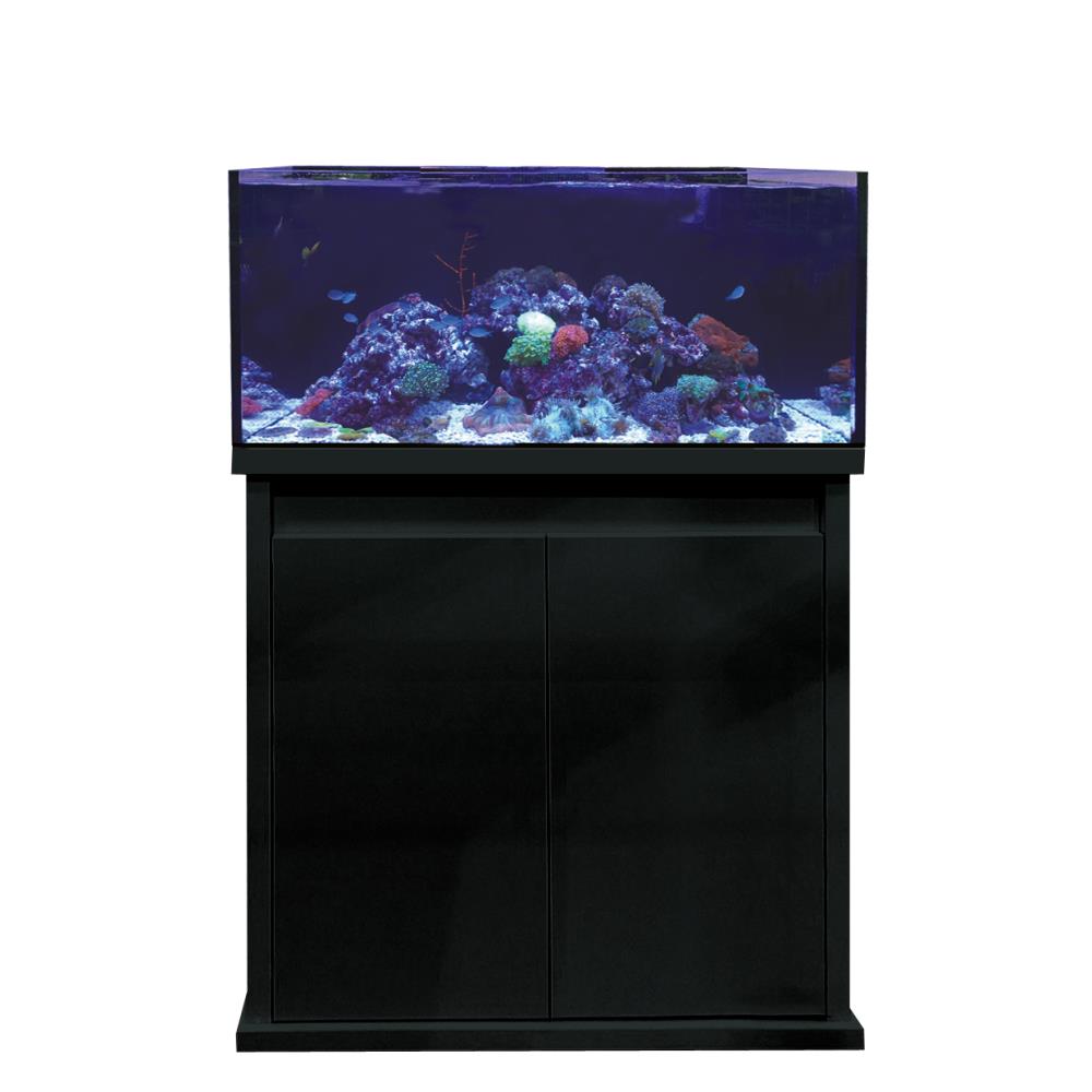 D-D Reef-Pro 900 D-LUX Black Gloss Aquarium inkl. Beleuchtung, Riffaufbau, Salz