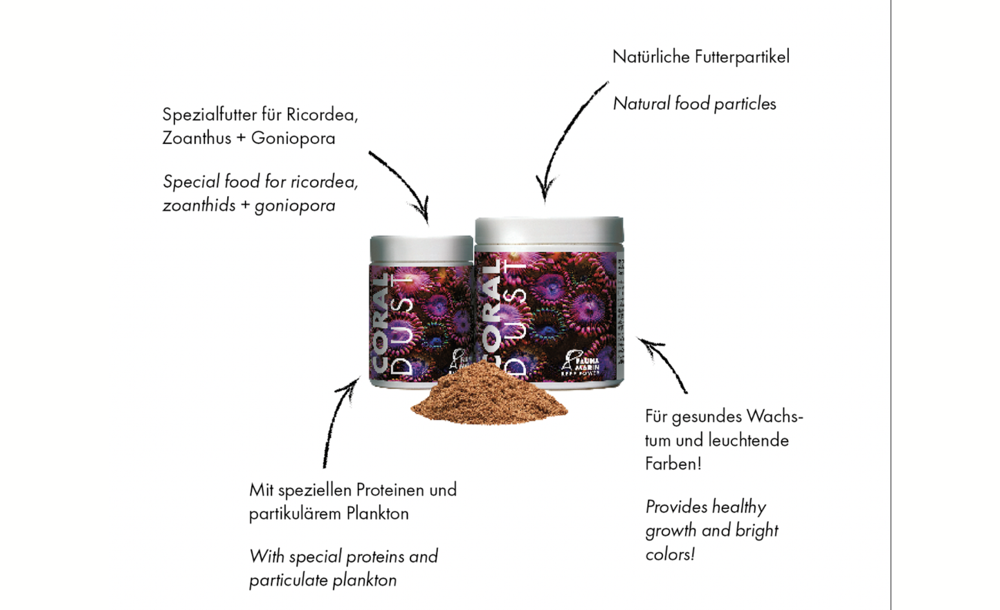 Fauna Marin Coral Dust Spezialfutter für Ricordea, Zoanthus & Geniopora 50 g