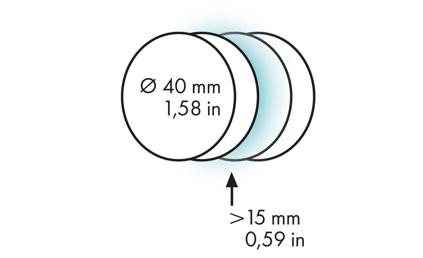 Fauna Marin Coral Mount Ø 4cm Magnet für Korallen