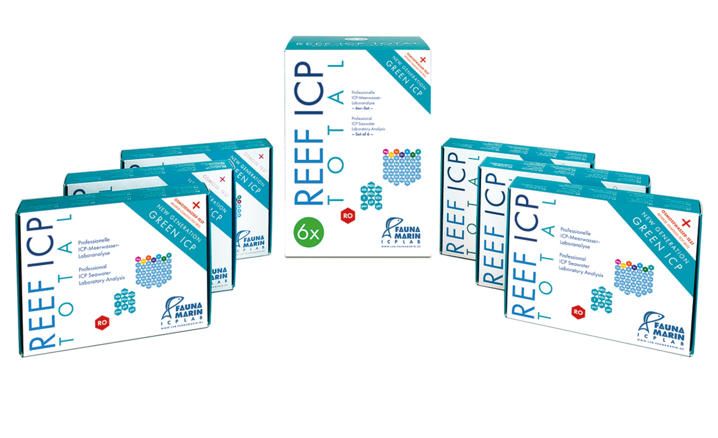 Fauna Marin Reef ICP Test Total 6er Set