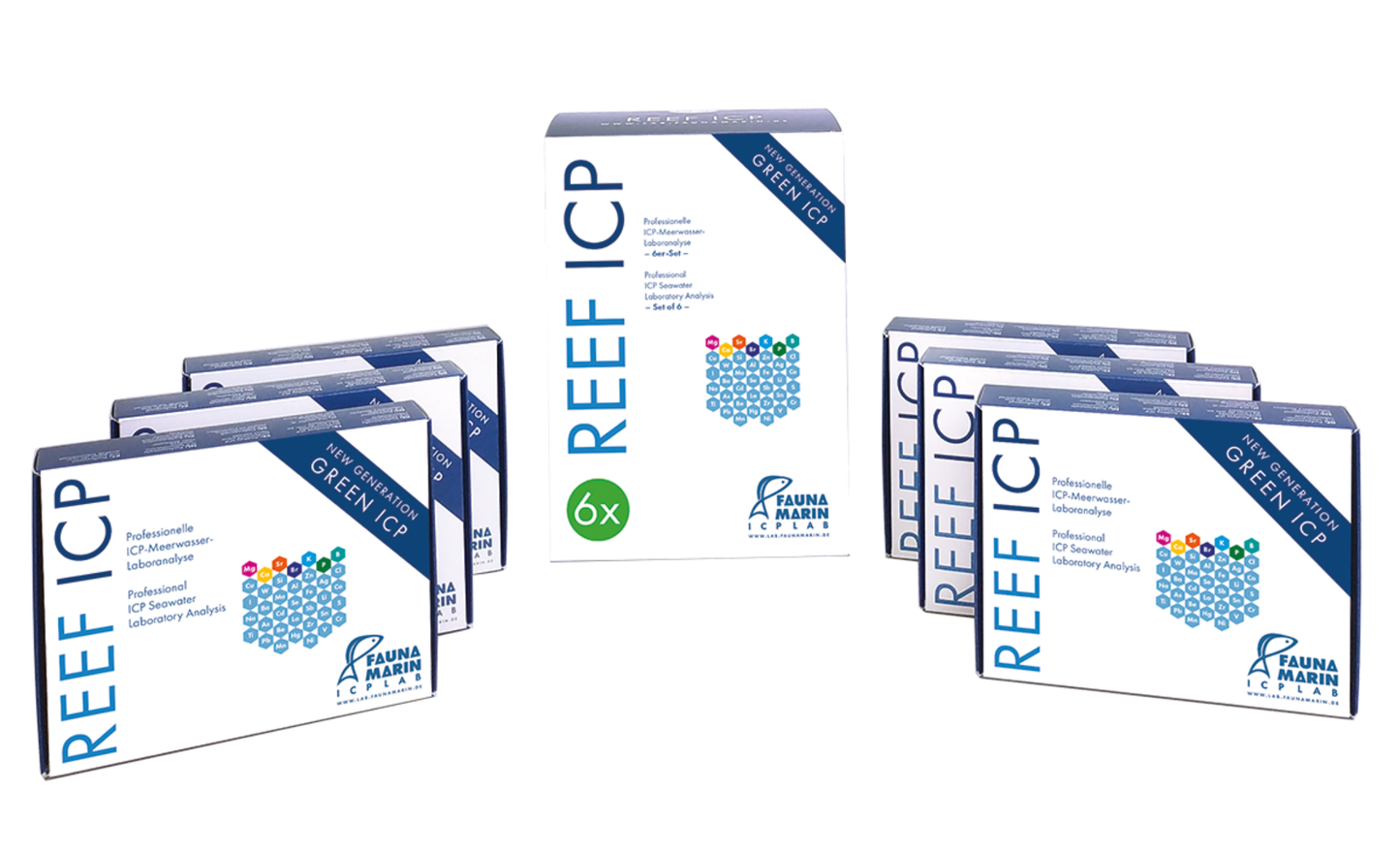 Fauna Marin Reef SRL ICP Wasseranalyse 6er Set