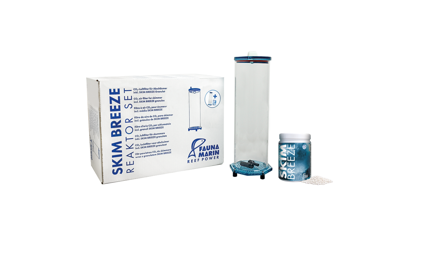 Fauna Marin Skim Breeze Reaktor Set Luftfilter S inkl. 870 g Spezial Adsorbergranulat