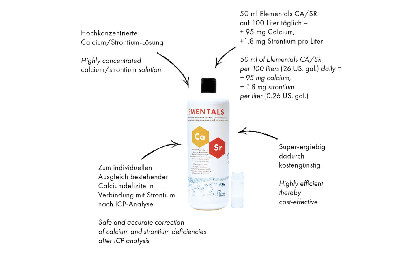 Fauna Marin Elementals Ca/Sr (Kalzium/Strontium) 1000 ml