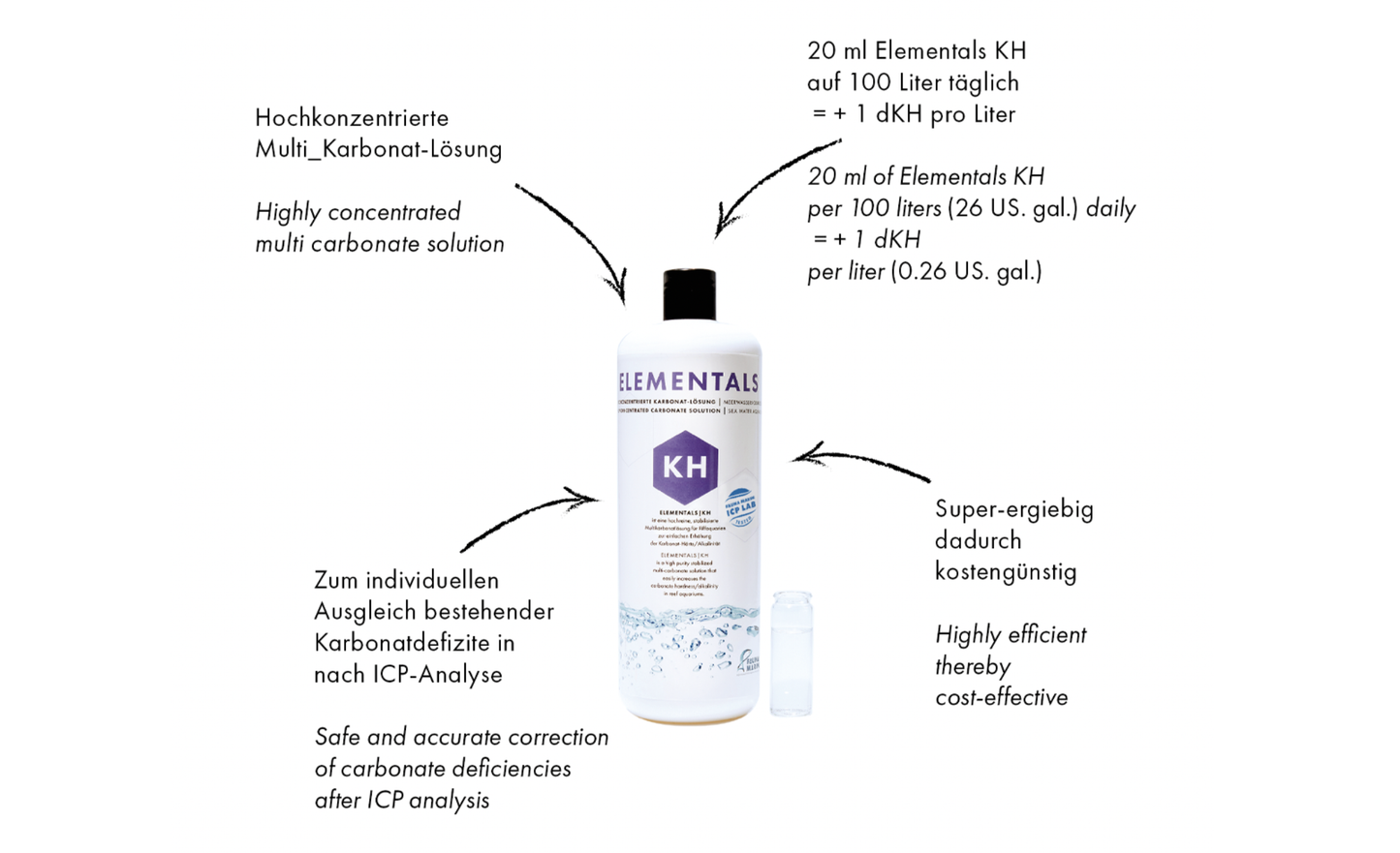 Fauna Marin Elementals KH (Karbonathärte) 1000 ml