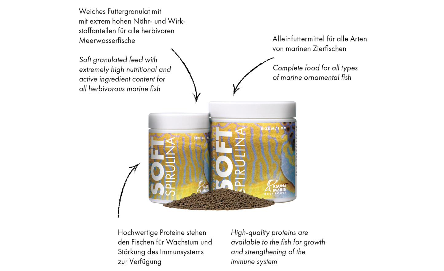 Fauna Marin Soft Spirulina M Granulatfutter 158 g