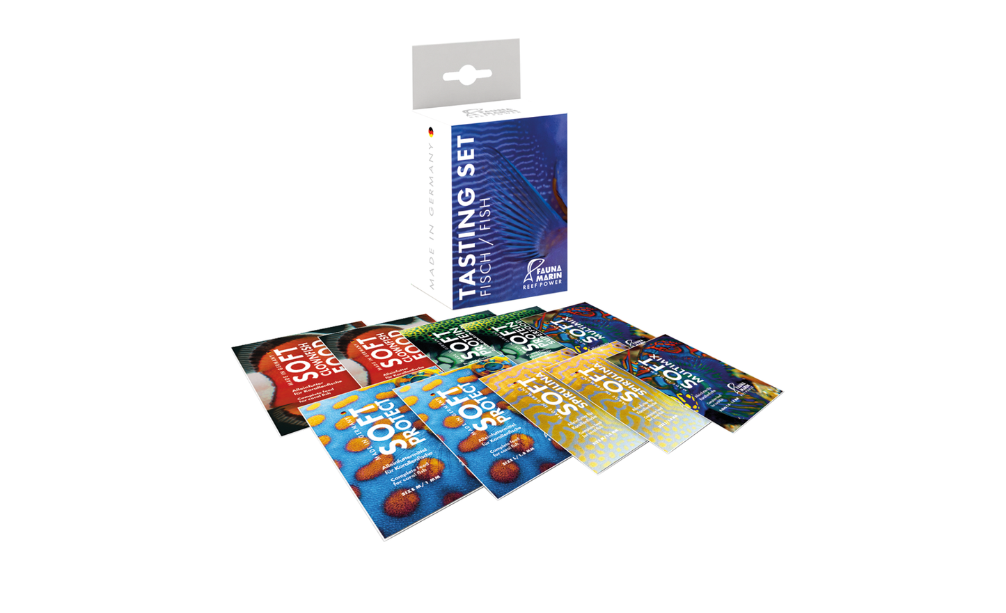Fauna Marin Tasting Set Fisch Fischfutter Softpearl Proben 10 x 5 g