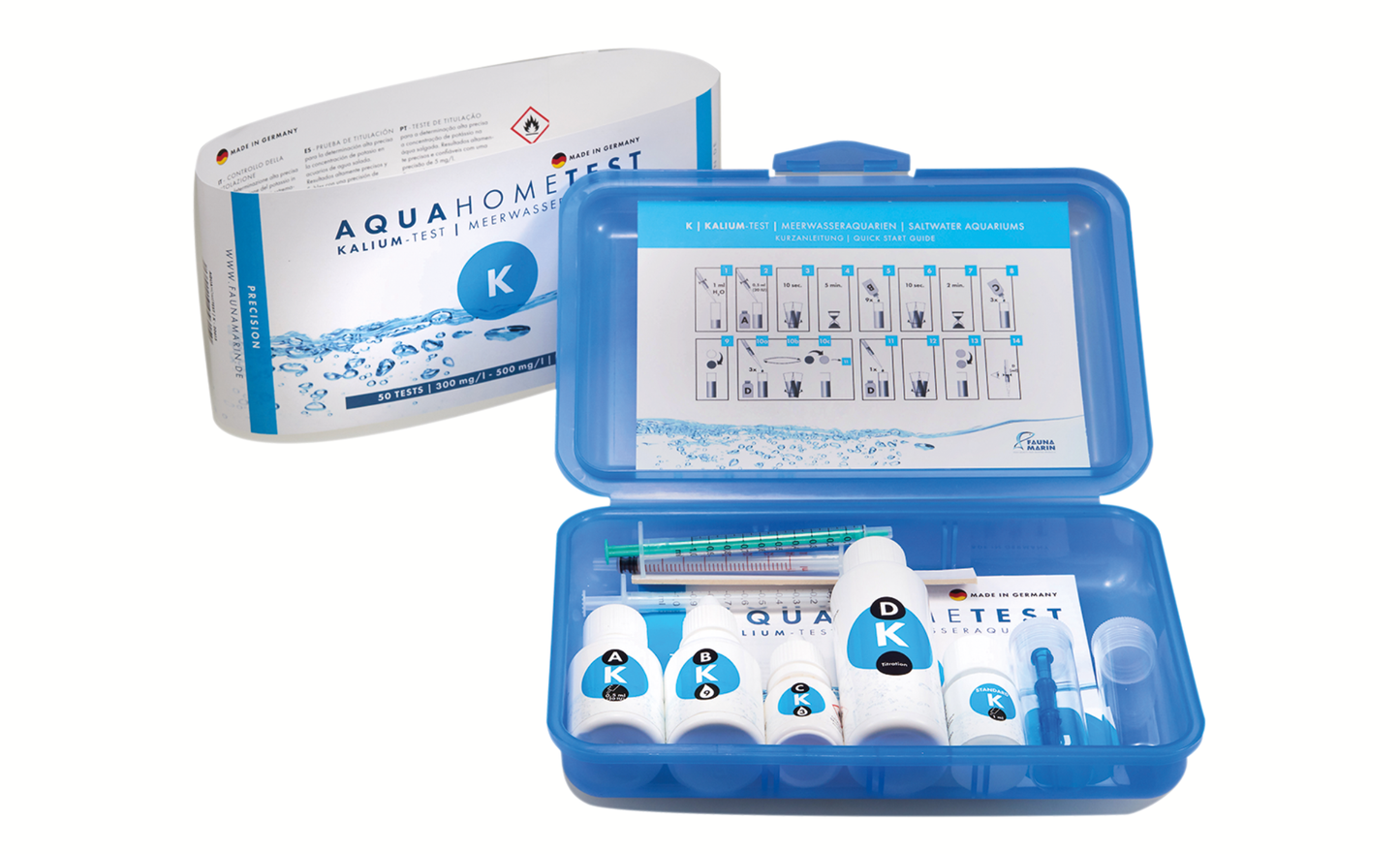 Fauna Marin AquaHomeTest K: Kalium-Test für Meerwasseraquarien