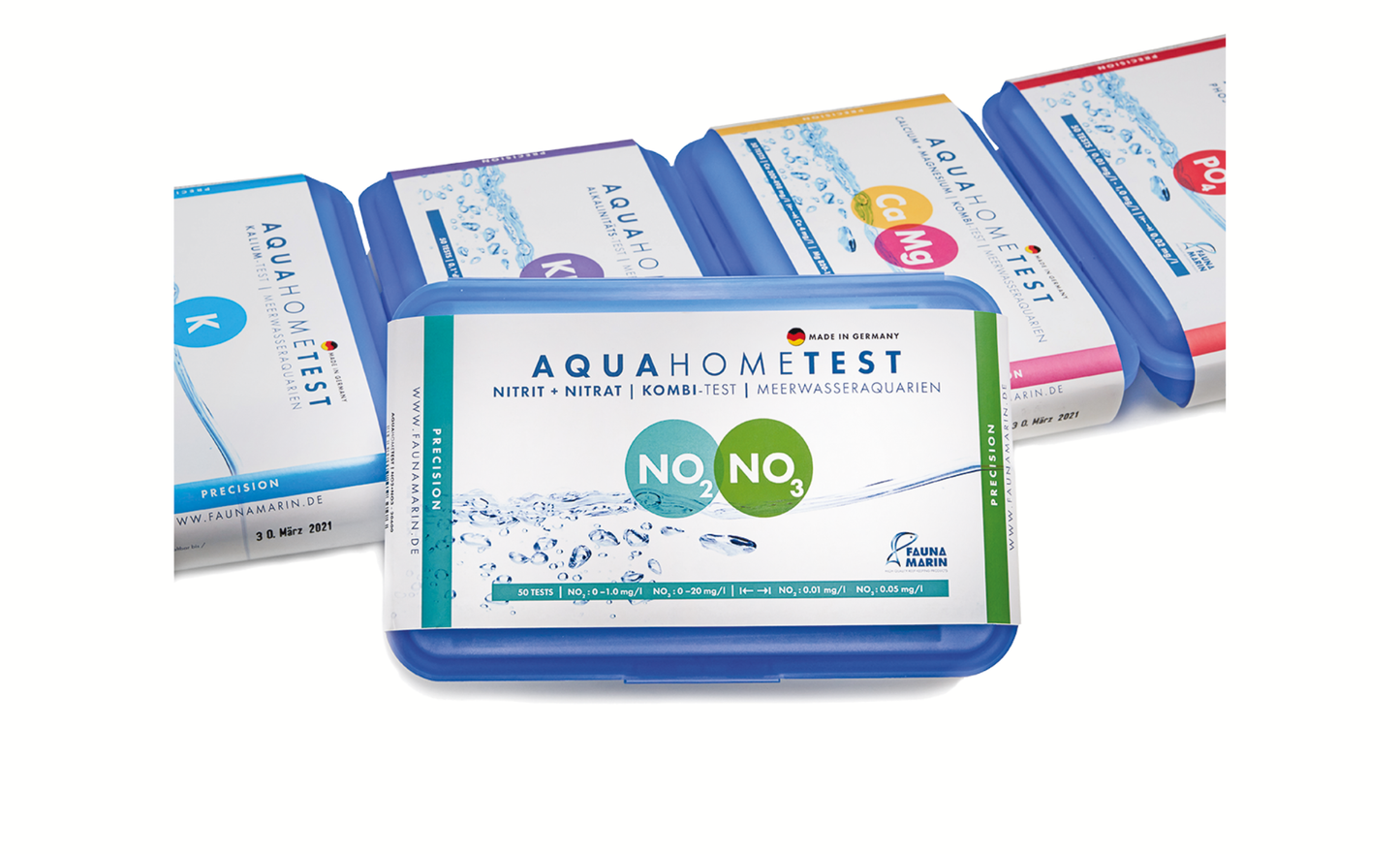 Fauna Marin AquaHomeTest NO2+NO3: Nitrit + Nitrat | Kombi-Test für Meerwasseraquarien