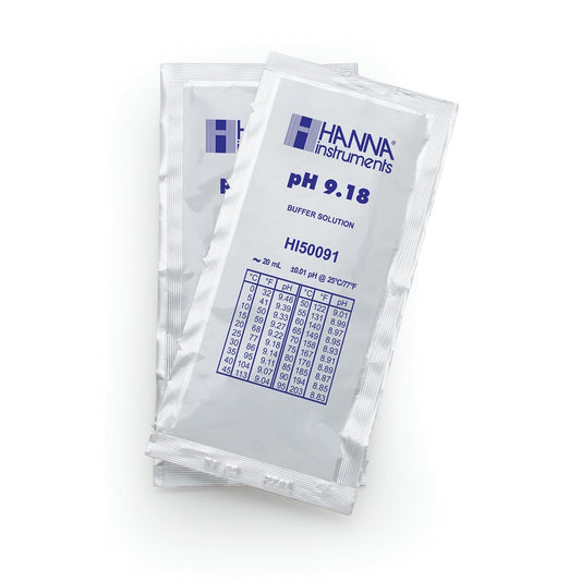 Hanna HI70009C Pufferlösung pH 9,18, 25x 20 ml-Beutel