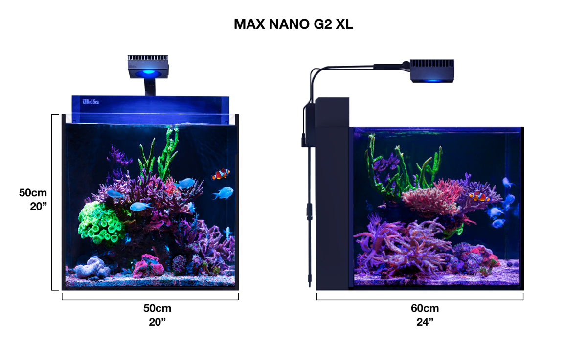 *NEU* Red Sea MAX NANO G2 XL inkl. schwarzer Unterschrank (R40080G2)