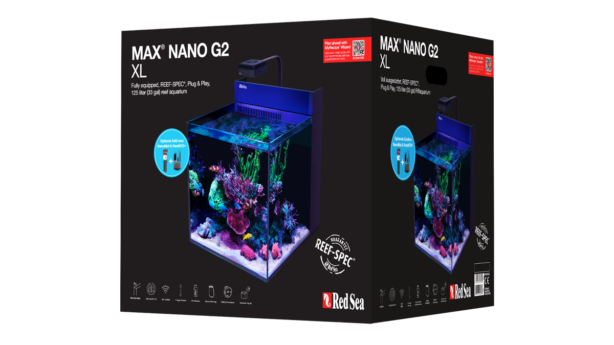 *NEU* Red Sea MAX NANO G2 XL inkl. weißer Unterschrank (R40081G2)