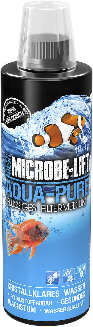 Microbe-Lift Aqua-Pure flüssiges Filtermedium mit Bakterien 236 ml