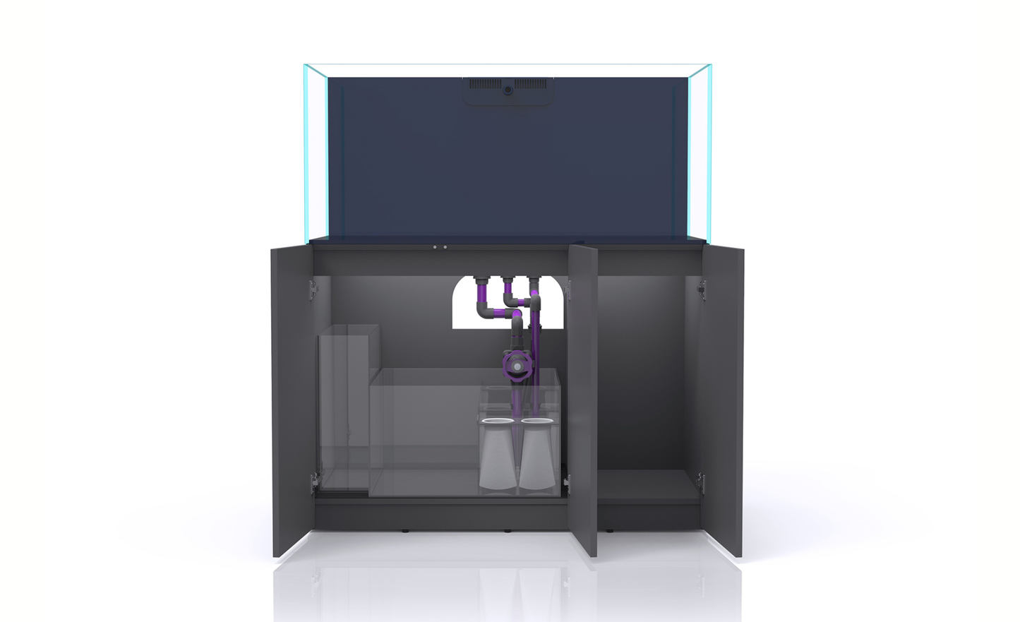 Nyos Opus G2 440 Slim-Line grey (125x55x55cm) 378 Liter