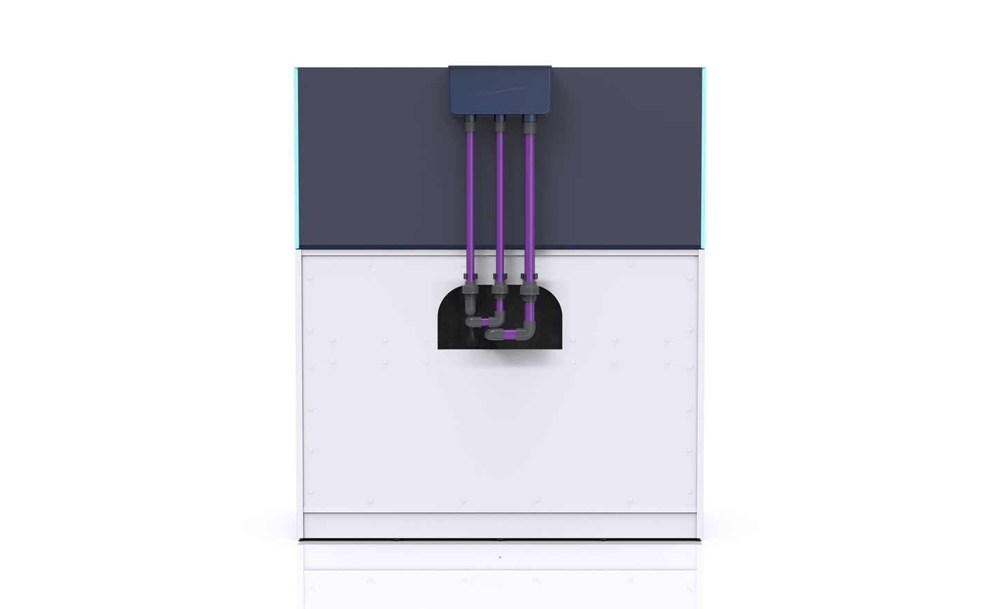 Nyos Opus G2 440 Slim-Line white (125x55x55cm) 378 Liter