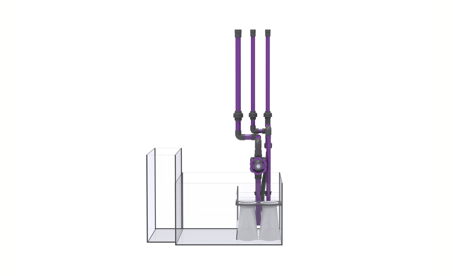 Nyos Opus G2 440 Slim-Line grey (125x55x55cm) 378 Liter