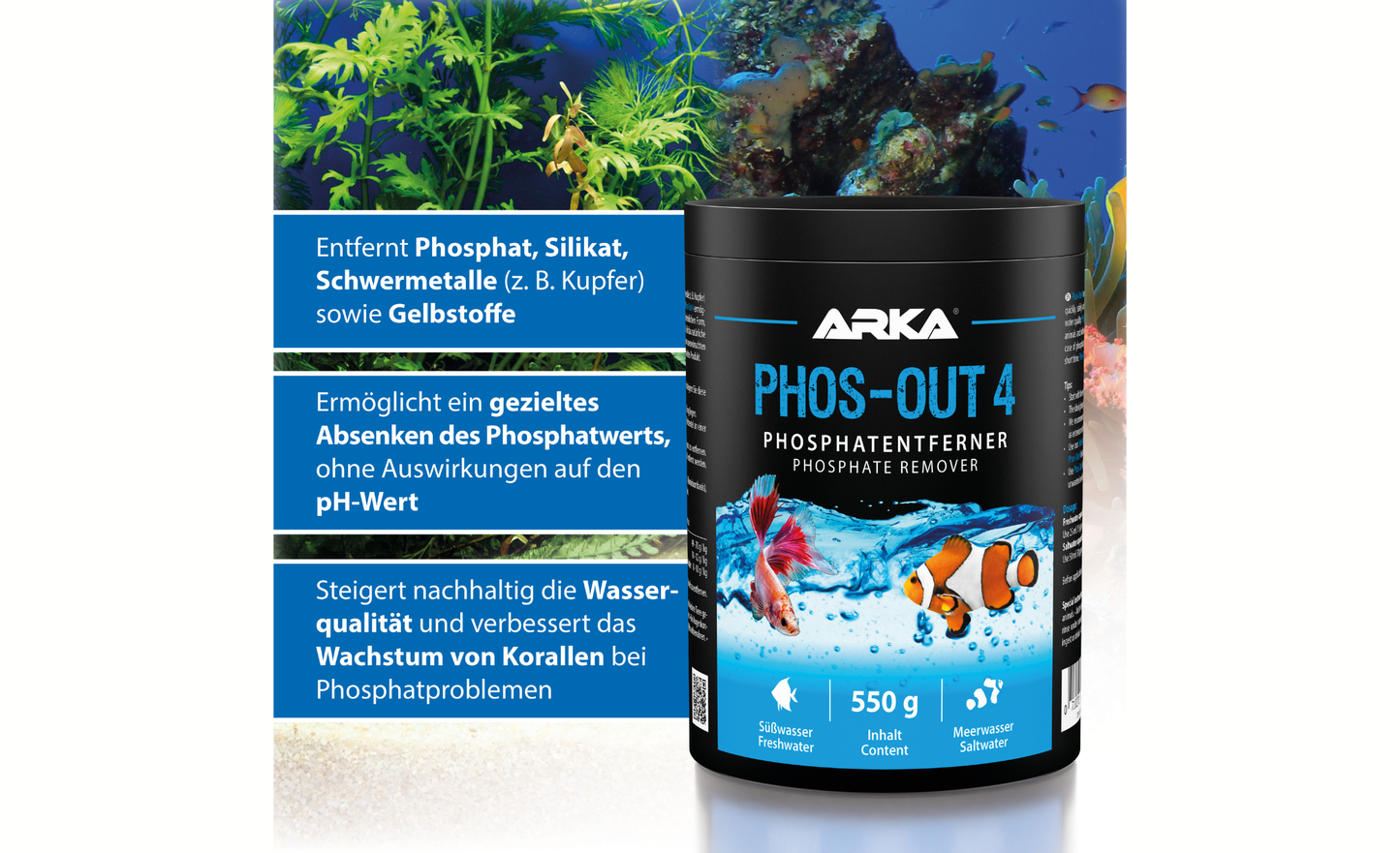 Microbe-Lift Phos-Out 4 Granulat 1000 ml (550 g)