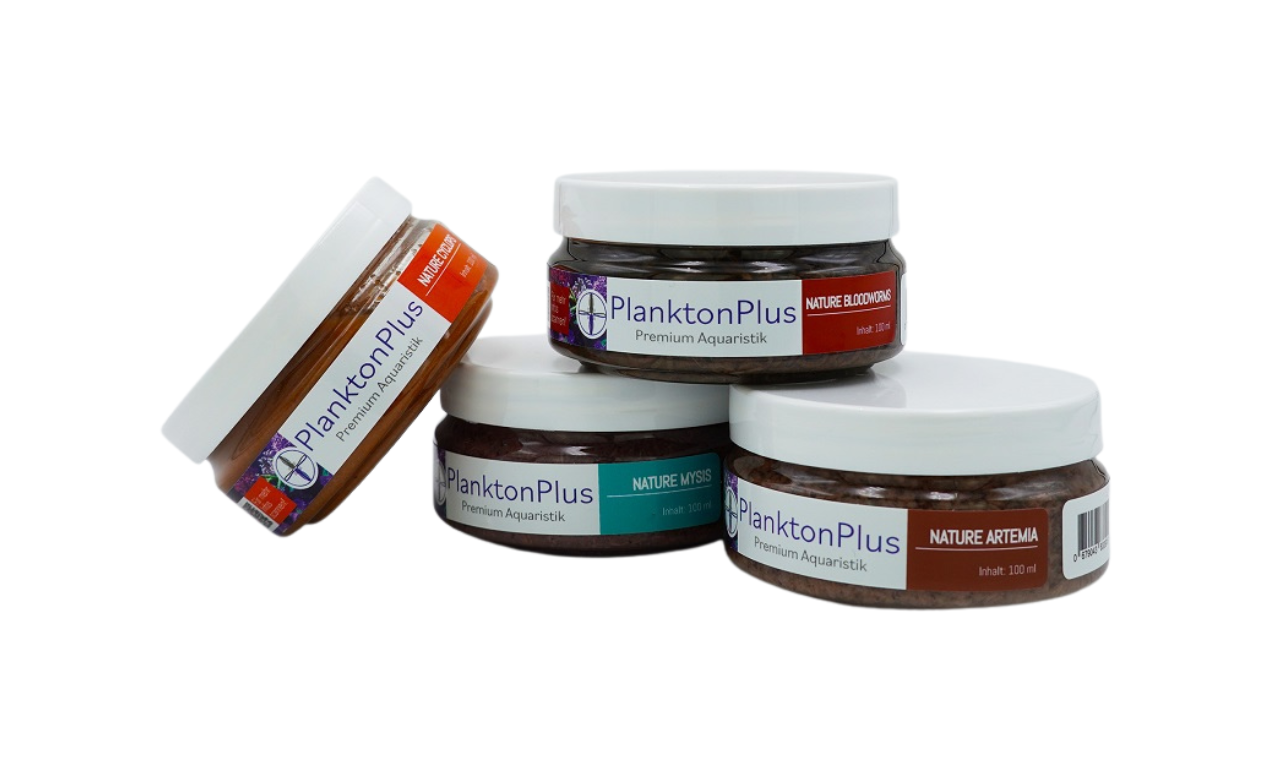 PlanktonPlus Nature Zooplankton Mysis Artemia Bloodworms Cyclops Sparpaket 4x100ml