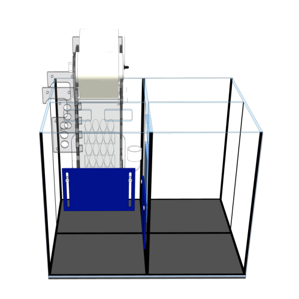 D-D AQUA-Pro Reef 600 Cube White Gloss 60x60x60cm Aquariumsystem mit Holzschrank