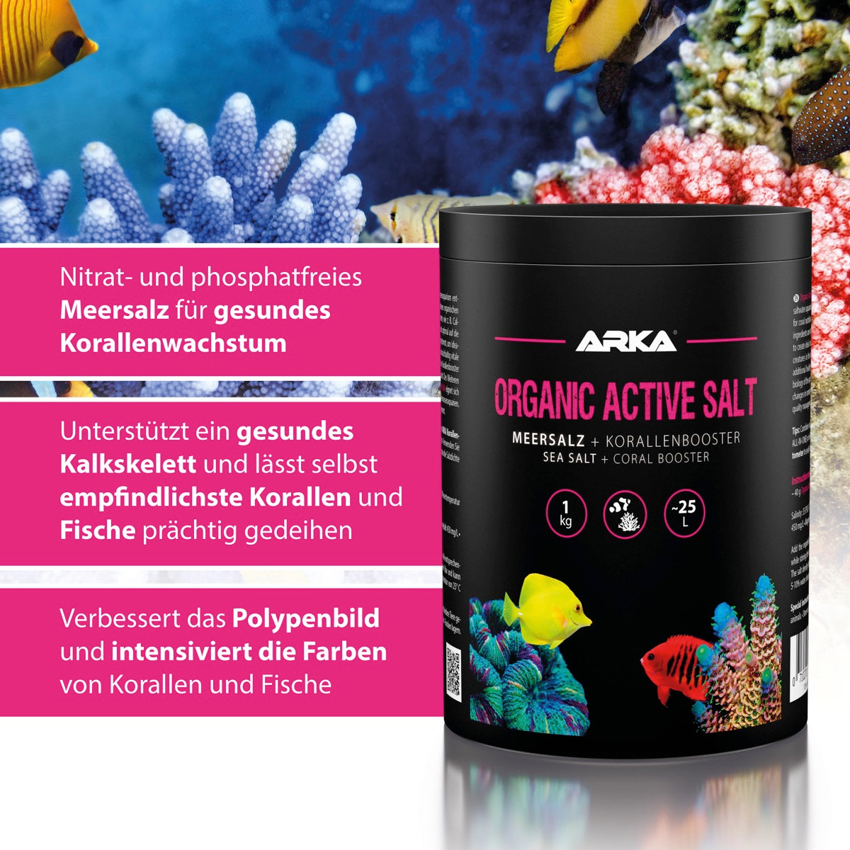 ARKA Organic Active Salt Meersalz 1 kg