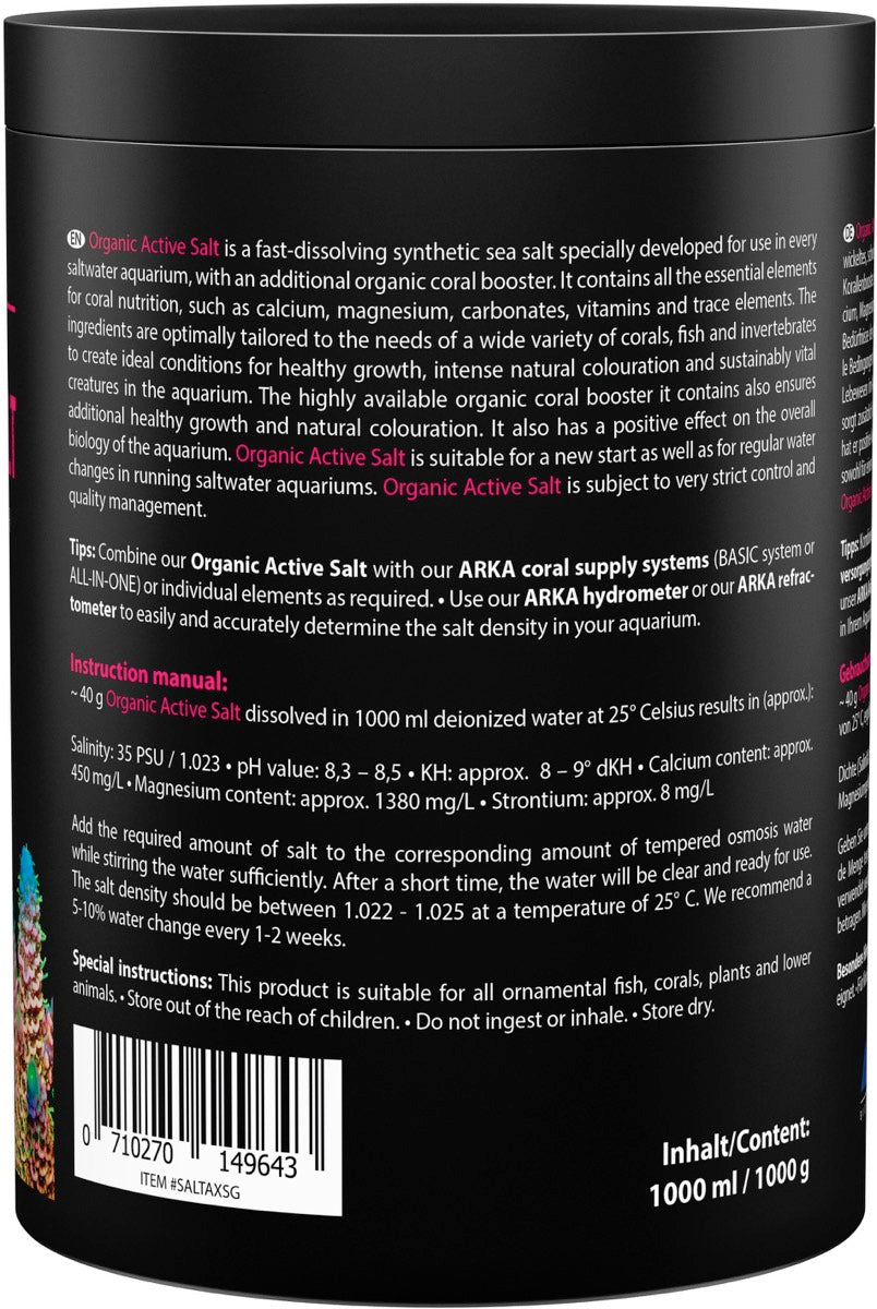 ARKA Organic Active Salt Meersalz 1 kg