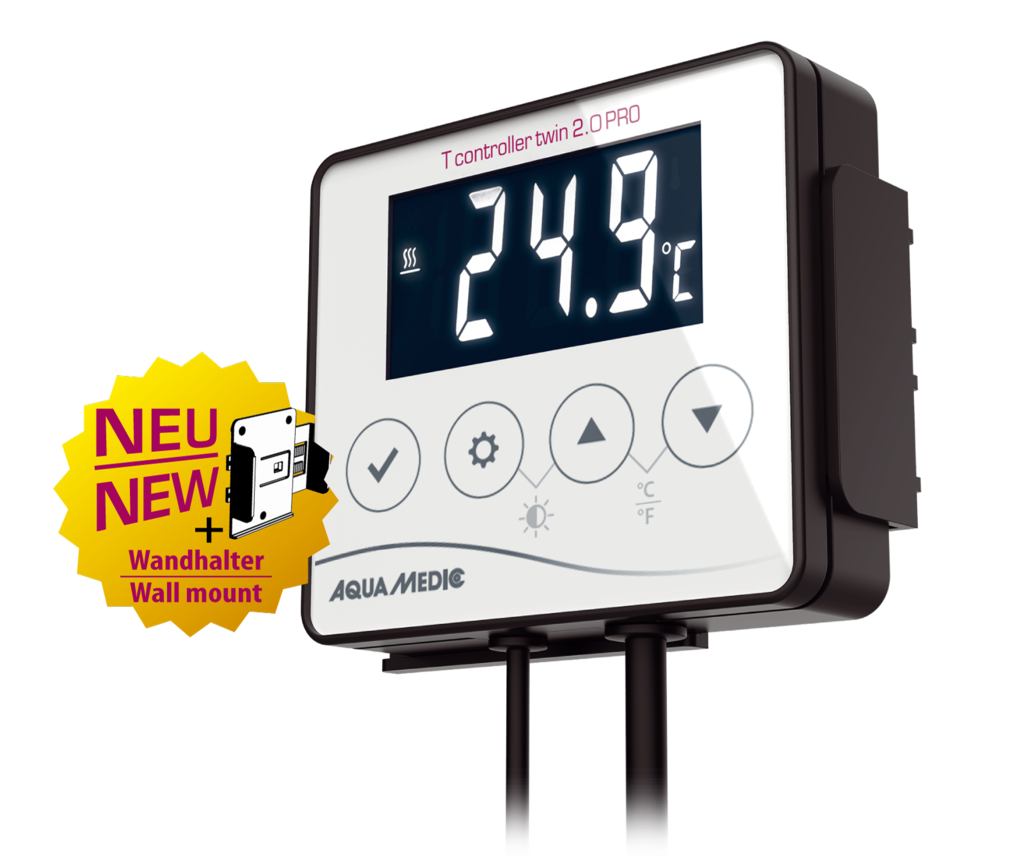 *NEU* Aqua Medic T controller twin 2.0 PRO Steuerung von Heizgeräten und Kühlanlagen (max. 2000 W)