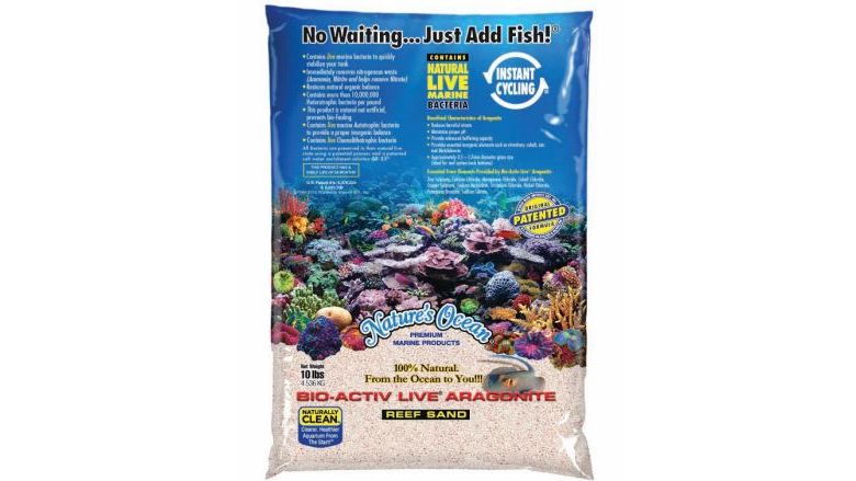 Nature's Ocean Natural White Aragonite Live Sand (0,5-1,7 mm) 9,07 kg