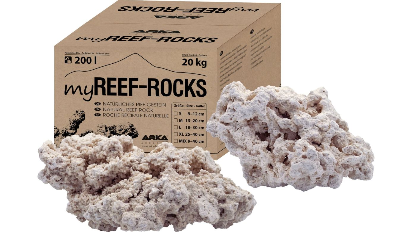 ARKA myReef-Rocks 18-30 cm (L) 20 kg natürliches Aragonitgestein