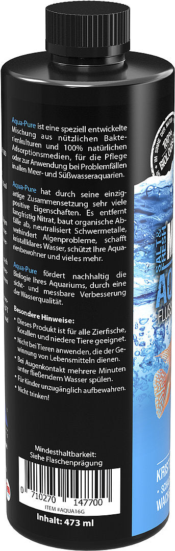 Microbe-Lift Aqua-Pure flüssiges Filtermedium mit Bakterien 473 ml