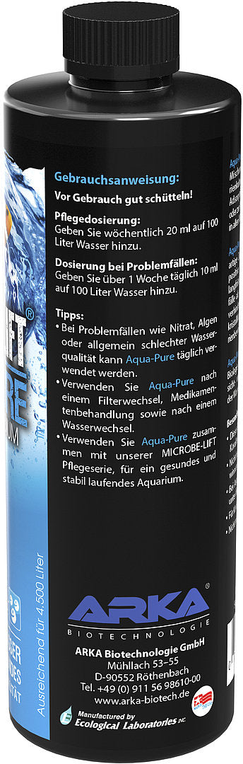 Microbe-Lift Aqua-Pure flüssiges Filtermedium mit Bakterien 473 ml
